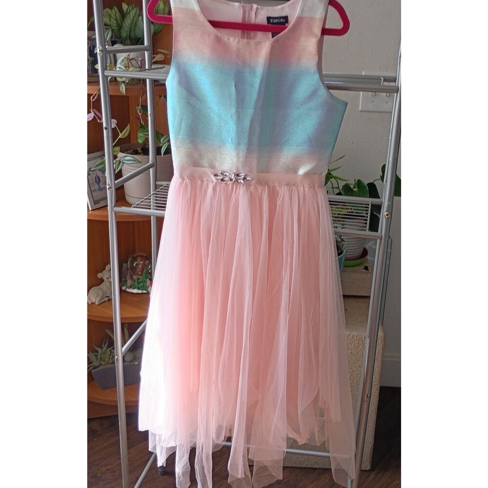 Zunie Dress Girl Size 10 Tulle Pink